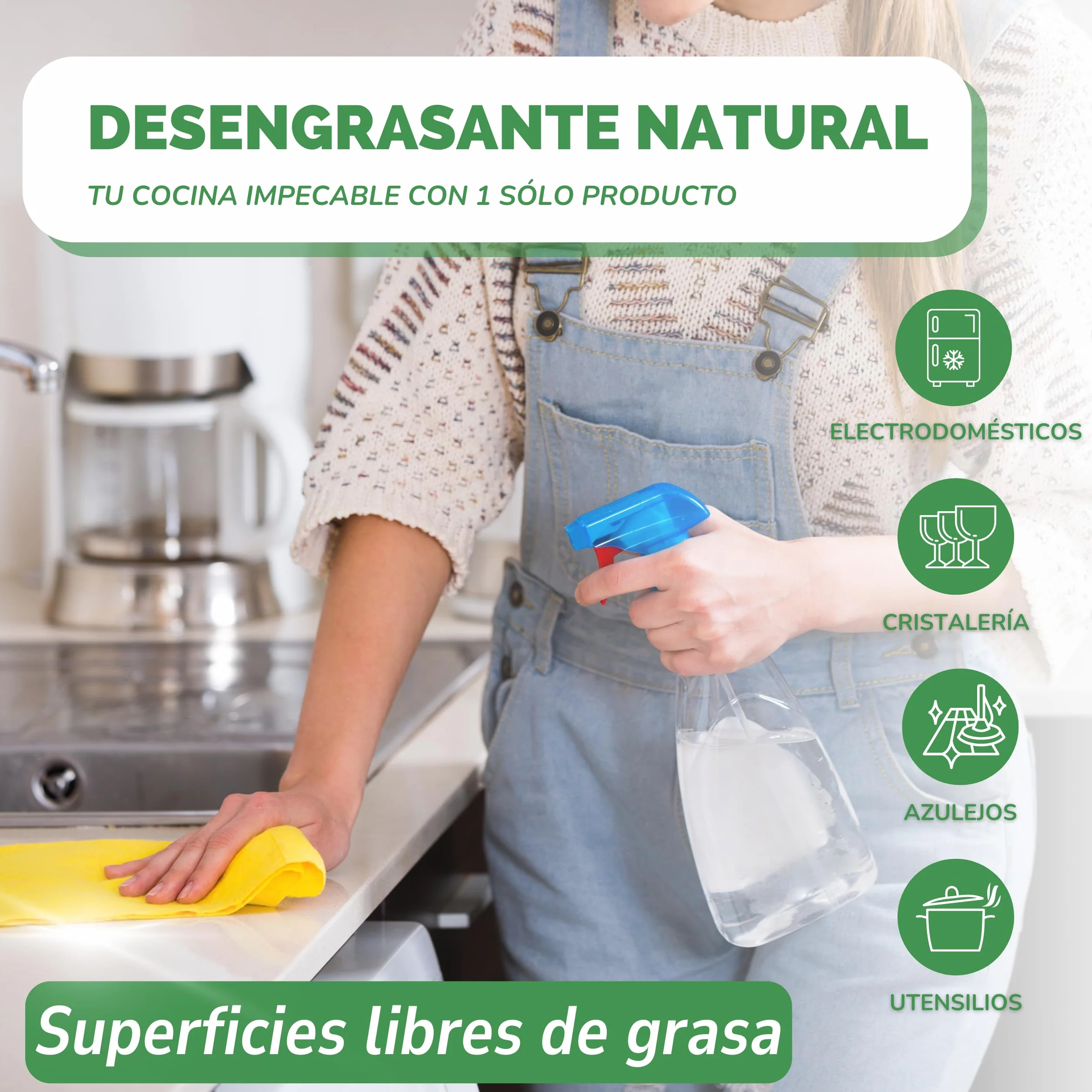 Bioky Vinagre Blanco Destilado 20º - Incluye Botella Pulverizadora - Súper Concentrado - Limpieza Multiusos - Fórmula Económica y Ecológica (5L)