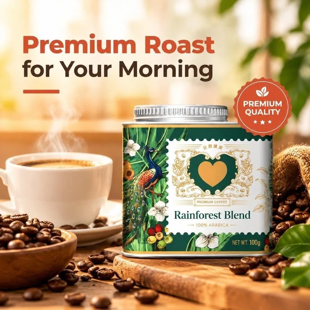 Rainforest Gesha for verter sobre café 100g