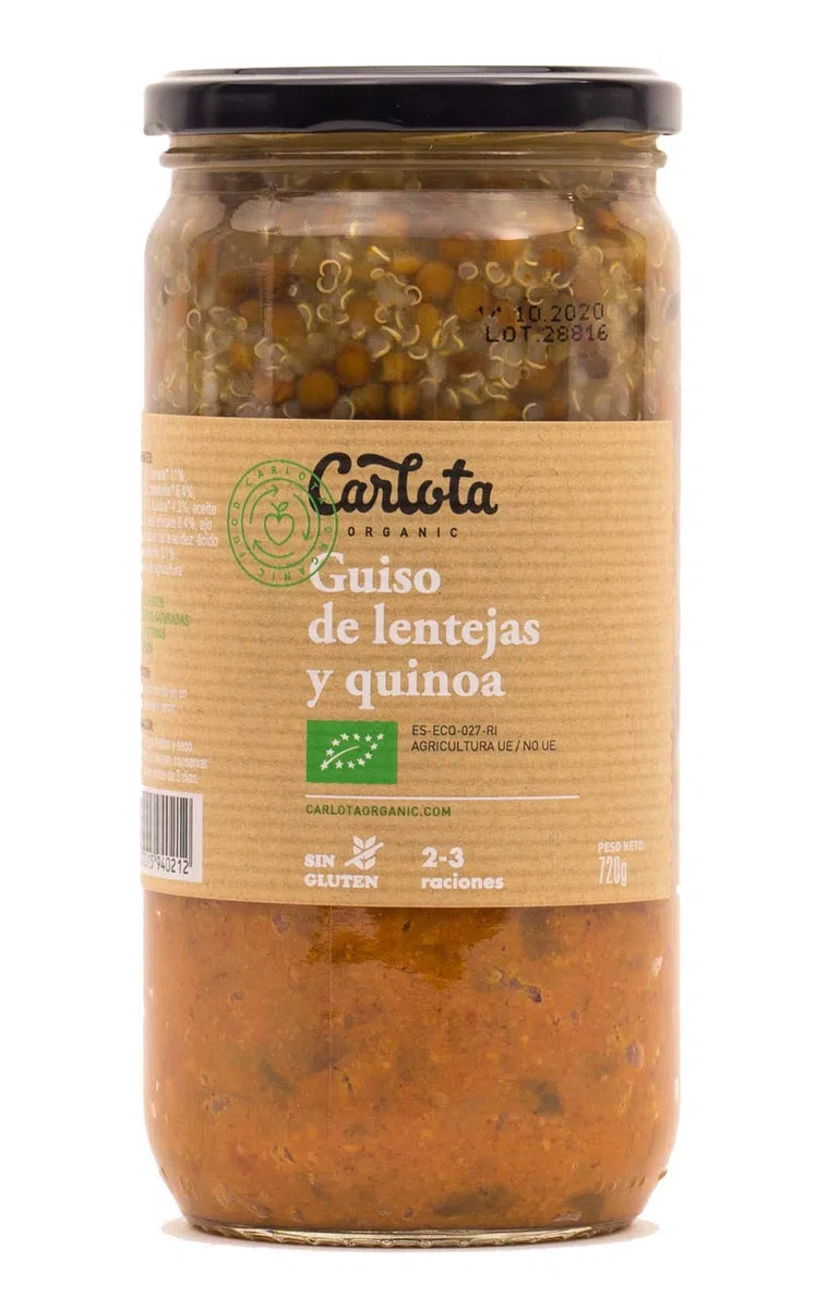 GUISO DE LENTEJAS Y QUINOA 720gr. ECO SG VEGAN