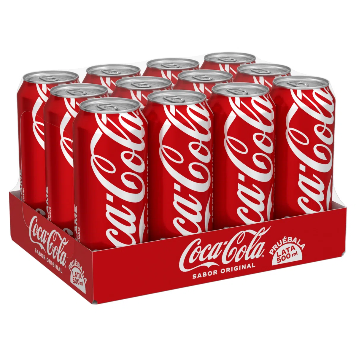 Coca-Cola Sabor Original, Refresco de Cola - Pack 12 Latas de 500 ml