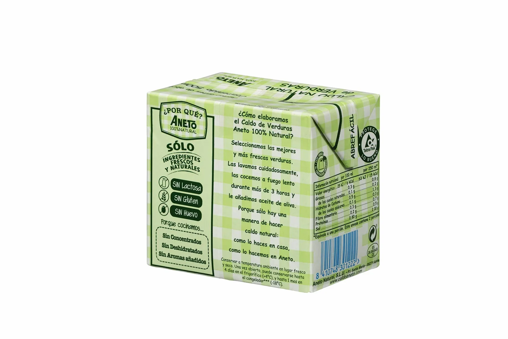 Aneto Caldo de Verduras 0,5 litros Pack 6