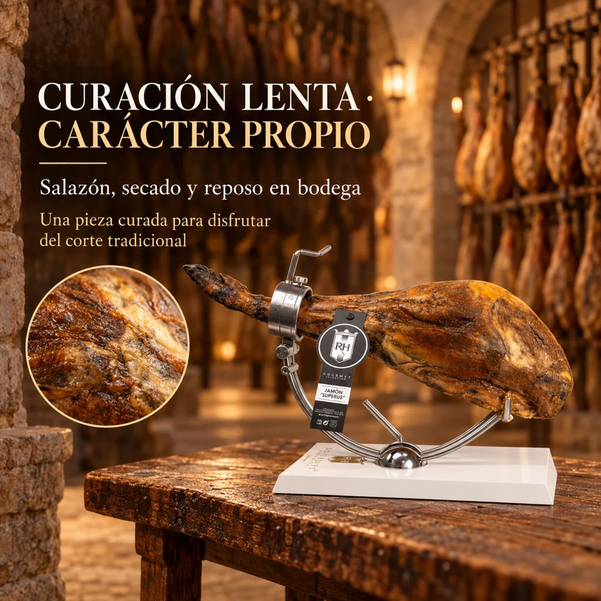 Jamon Superus curado 6 a 9 kg RH Gourmet