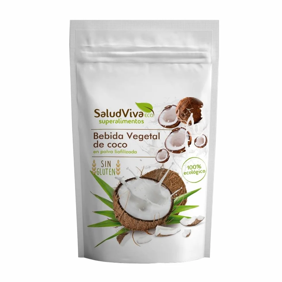 Leche de Coco en Polvo - Bebida Vegetal de Coco - Salud Viva Bio 200g
