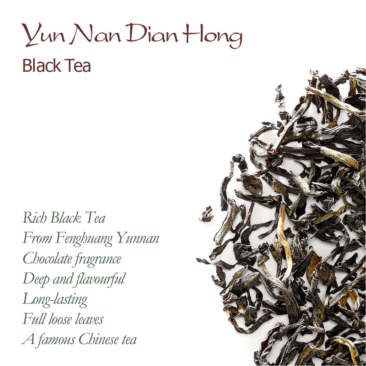 Yunnan Té Negro - Hojas Sueltas De Té - Golden Monkey - Golden Needle - Yun Nan Dian Hong Té Rojo