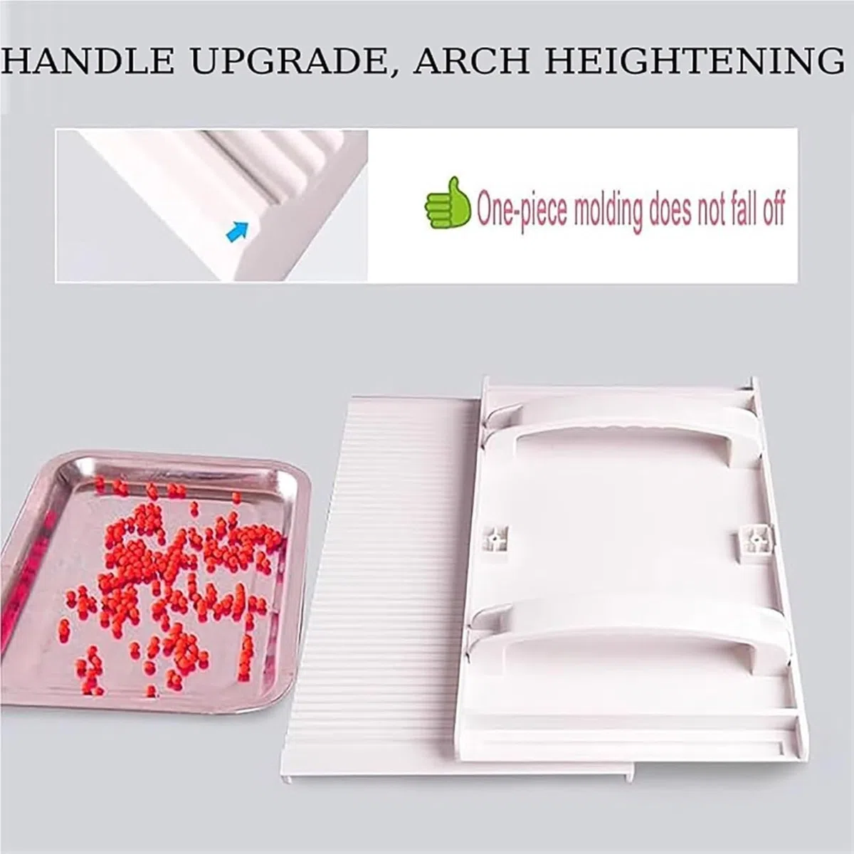 Kit manual ajustable para hacer bobas, prensa de perlas de tapioca de 3 a 12 mm con tabla rodante para té de burbujas casero, taro, bolas de camote