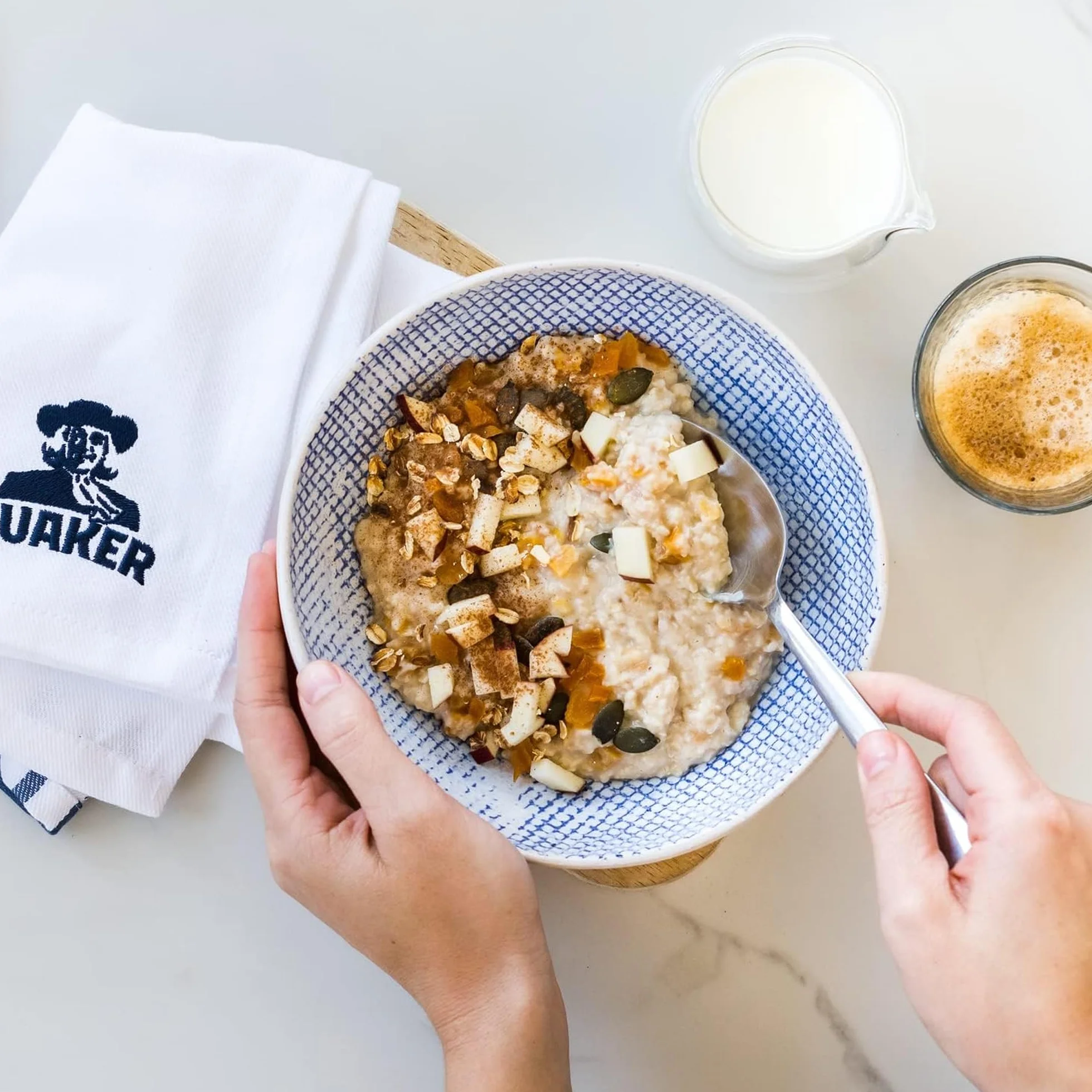 Quaker Porridge Rolled Oats 1,5 kg | Copos de Avena 100% integral 1,5 kg (El embalaje puede variar)