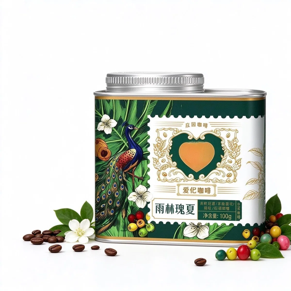 Rainforest Gesha for verter sobre café 100g