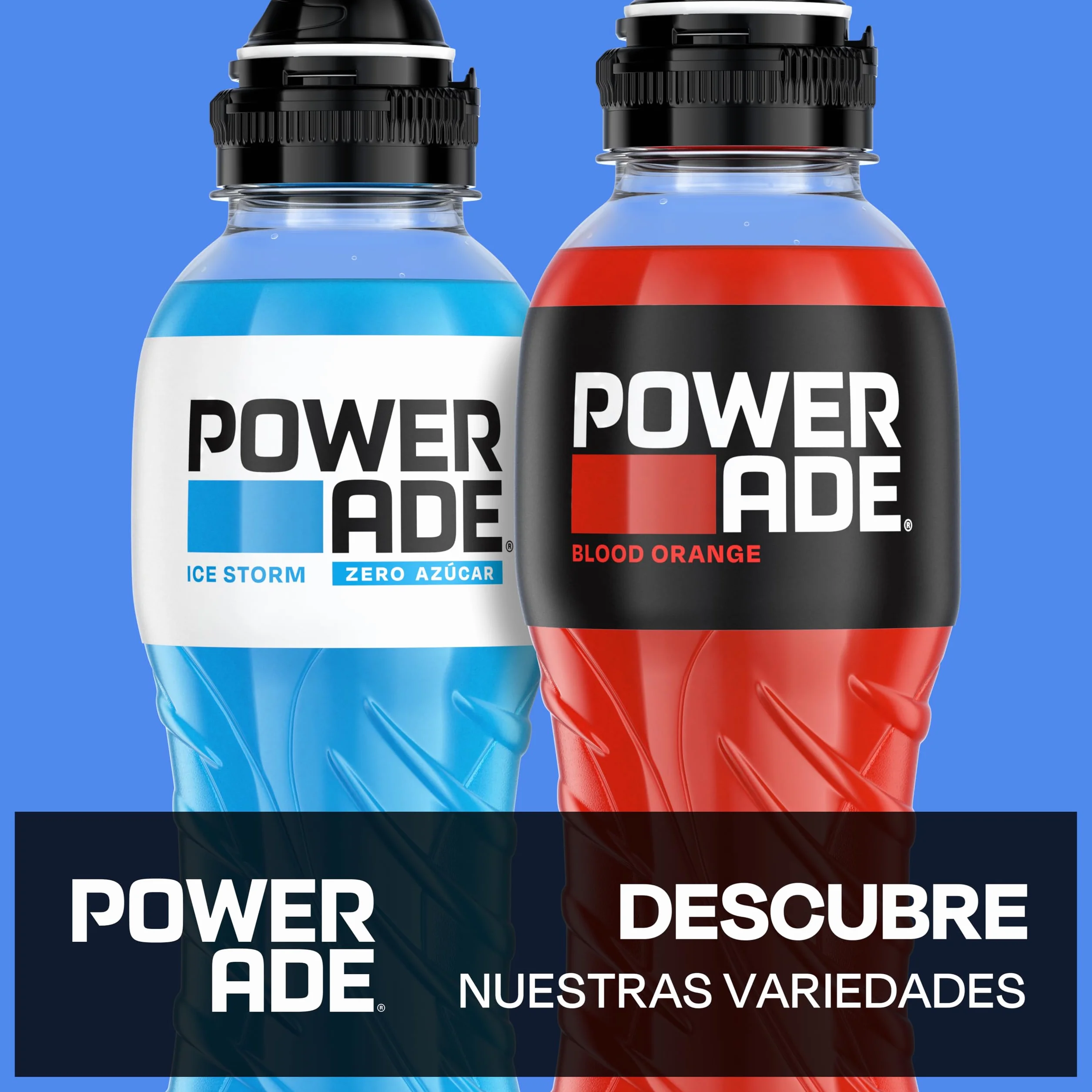 Powerade Bebida Isotónica Blood Orange, Sin Gluten y Refrescante - Pack de 12 Botellas de 500ml