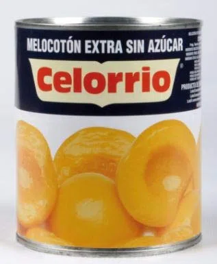 MELOCOTON SIN AZUCAR CELORRIO 30/40 3 KG (1 LATA)