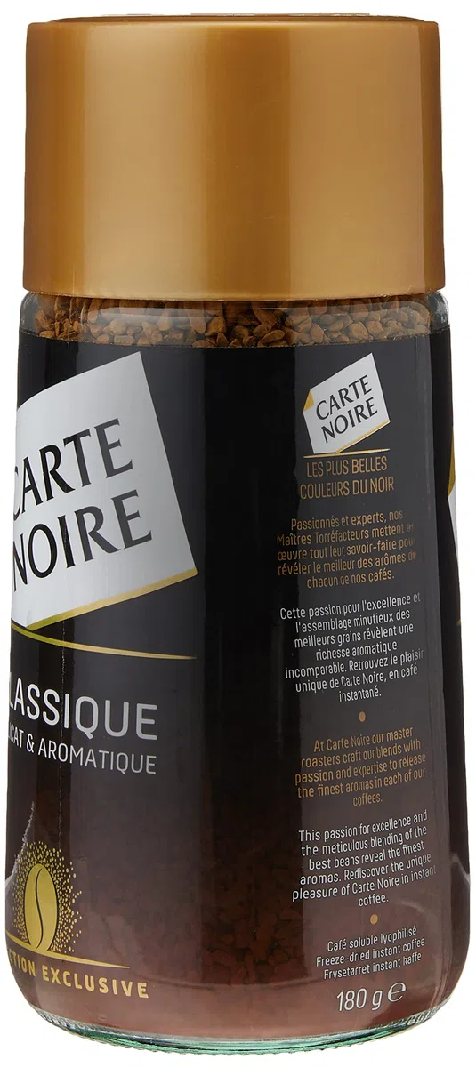 Carte Noire Instant Classic, café instantáneo, tarro de 180 g