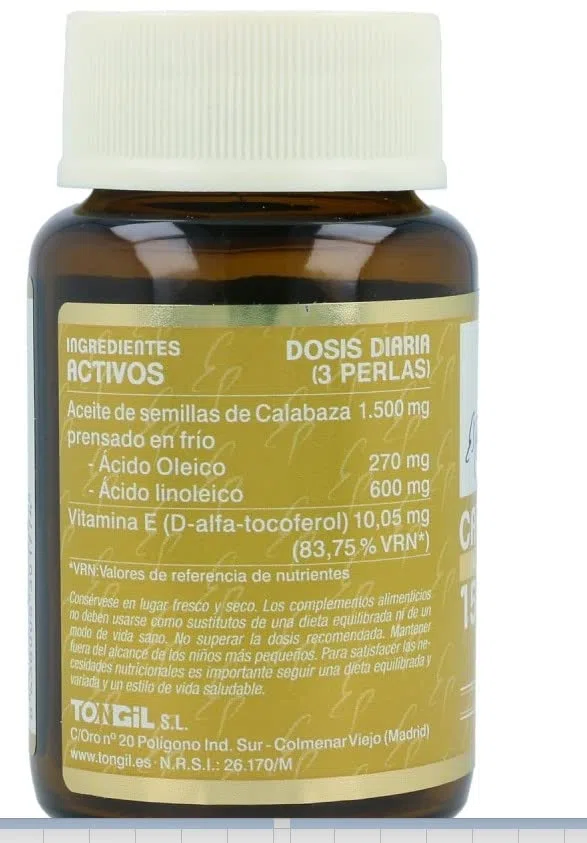 TONG-IL - ACEITE SEMILLA CALABAZA 60 Per (Pack 2 und.)