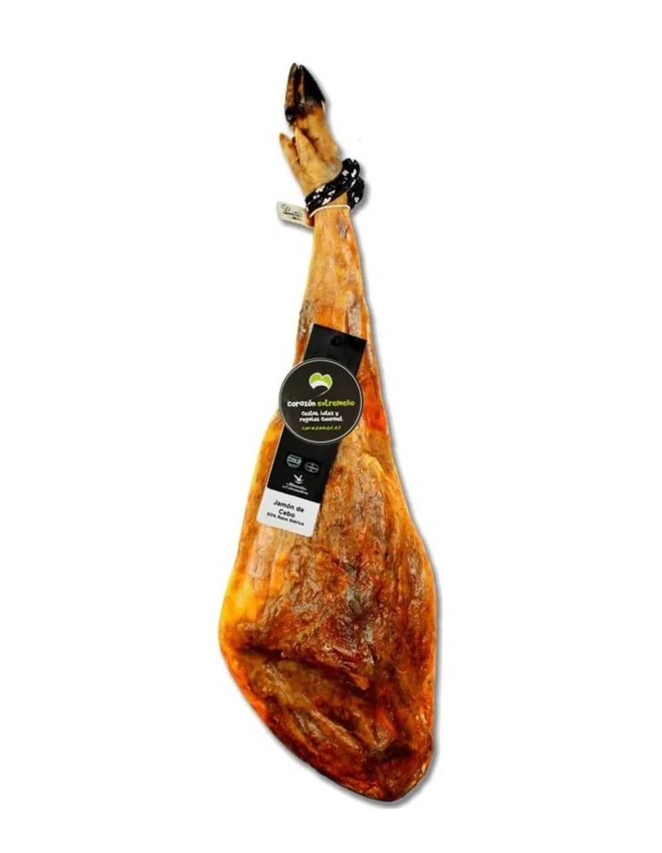 Lote Gourmet Navidad Extremeño Monterrubio – Jamón Ibérico Cebo 7kg aprox. + Vinos Habla y Árabe + Torta de la Serena 600g | Regalo Empresa Premium