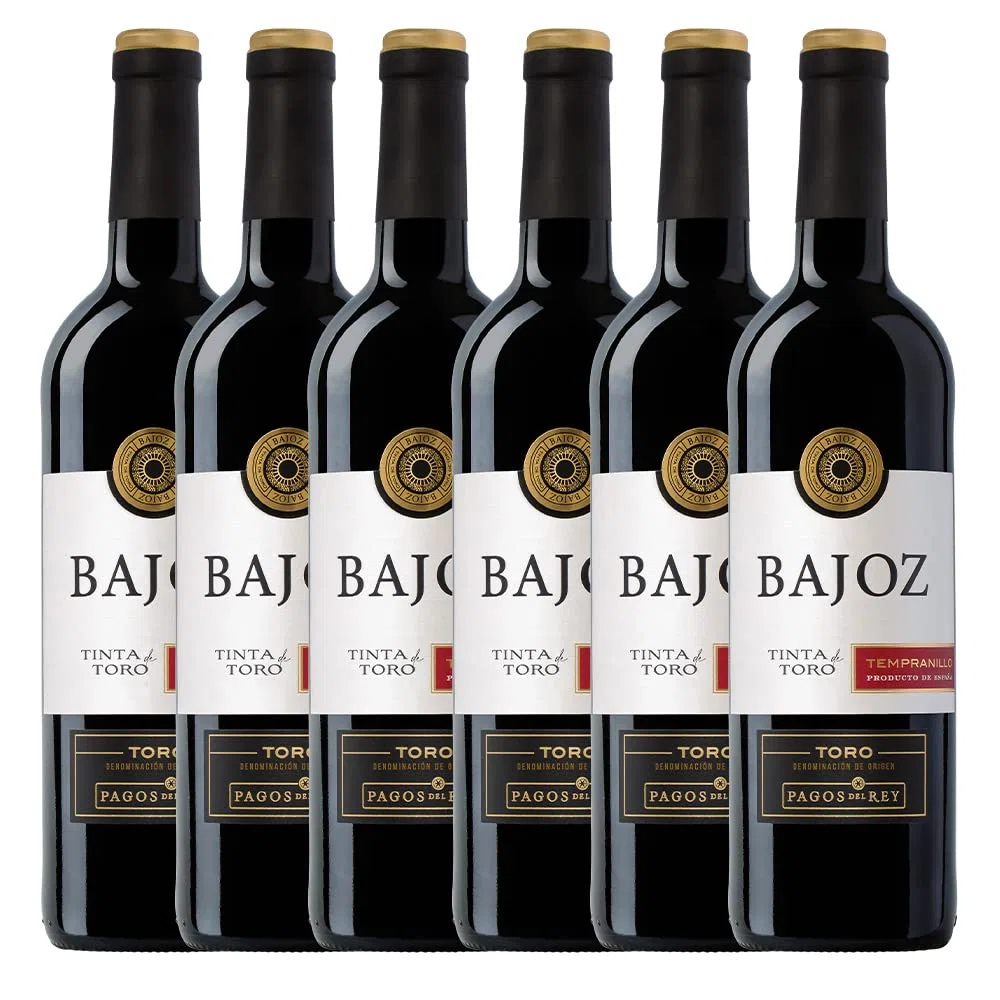 Bajoz Tempranillo D.O. Toro - Paquete de 6 x 750ml - Total: 4500 ml