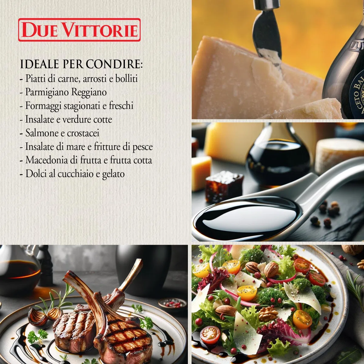 Due Vittorie Oro vinagre balsámico de oro de modena 500 ml