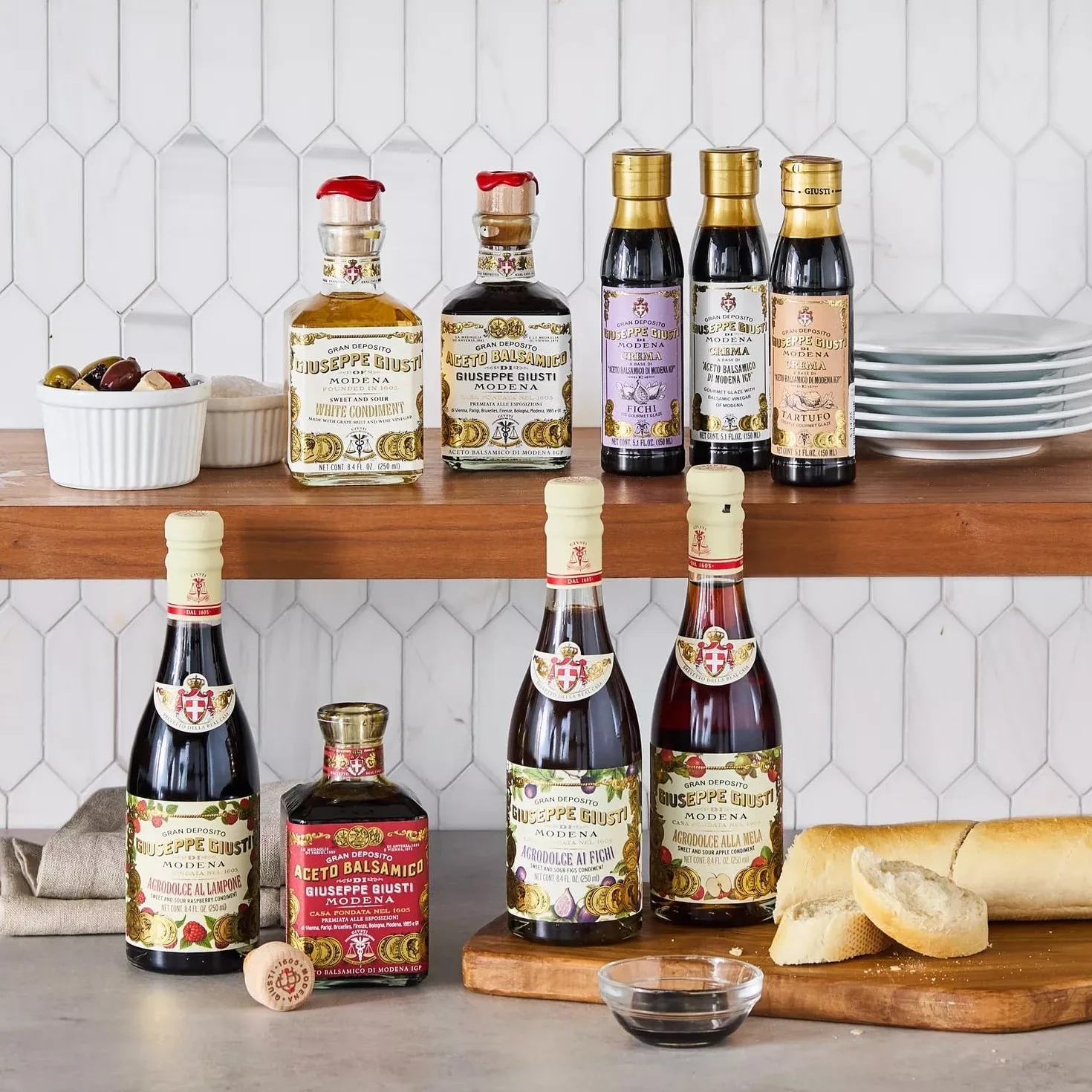 Giusti | Vinagre Balsámico de Módena IGP - 2 Medallas de Oro - Cúbico con caja - 250 ml