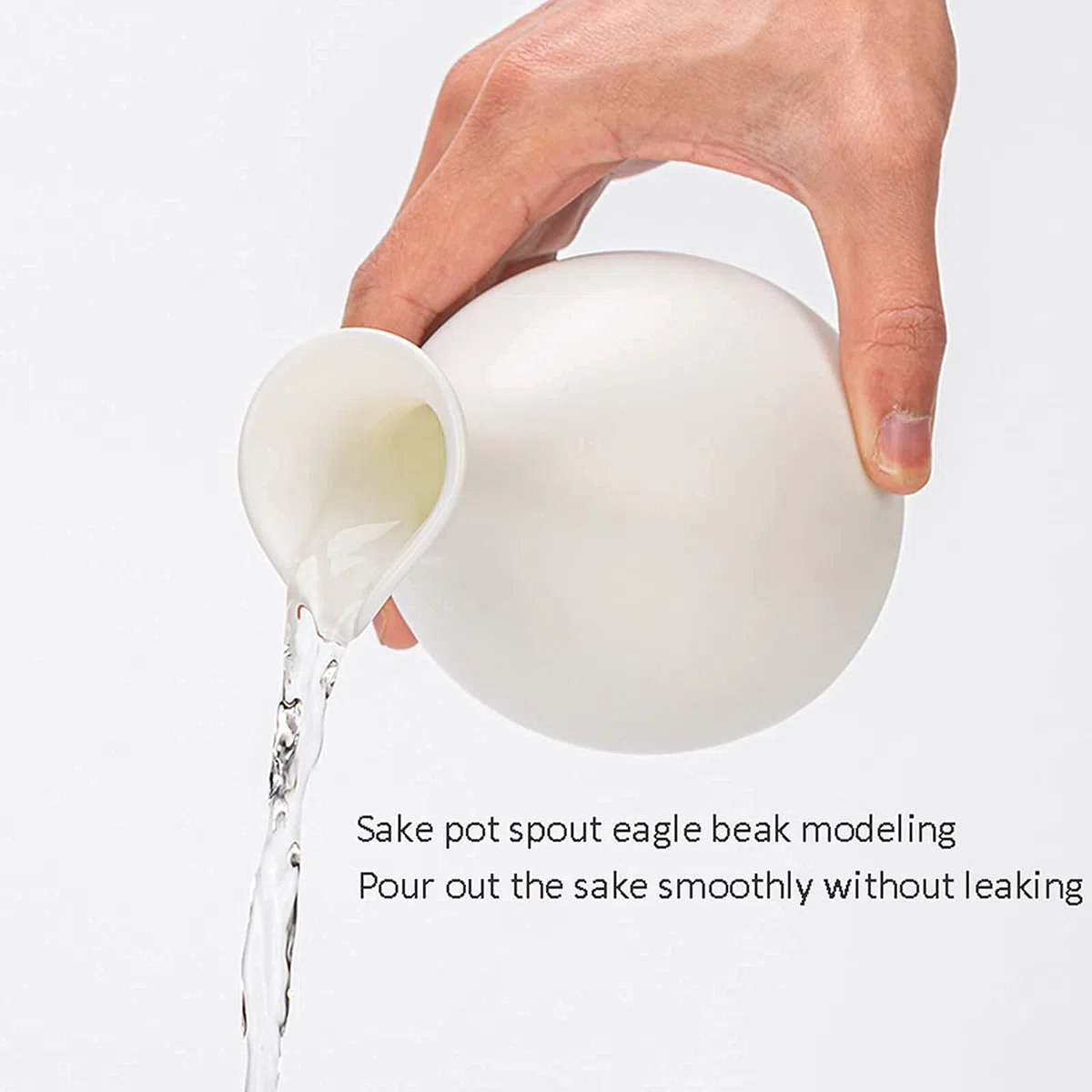 Juego de sake japonés, juego de tazas de sake de cerámica, estables e inodoras, fáciles de usar, adecuadas para entusiastas de la cultura, artesanía tradicional, 4 tazas, tipo, 6cups-A