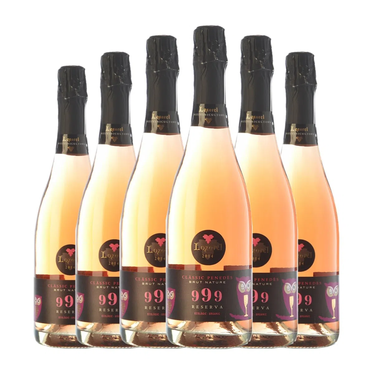 Loxarel 999 Rosat Brut Nature Penedès Reserva 75 cl Espumoso rosado (Caja de 6 Botellas de 75 cl)