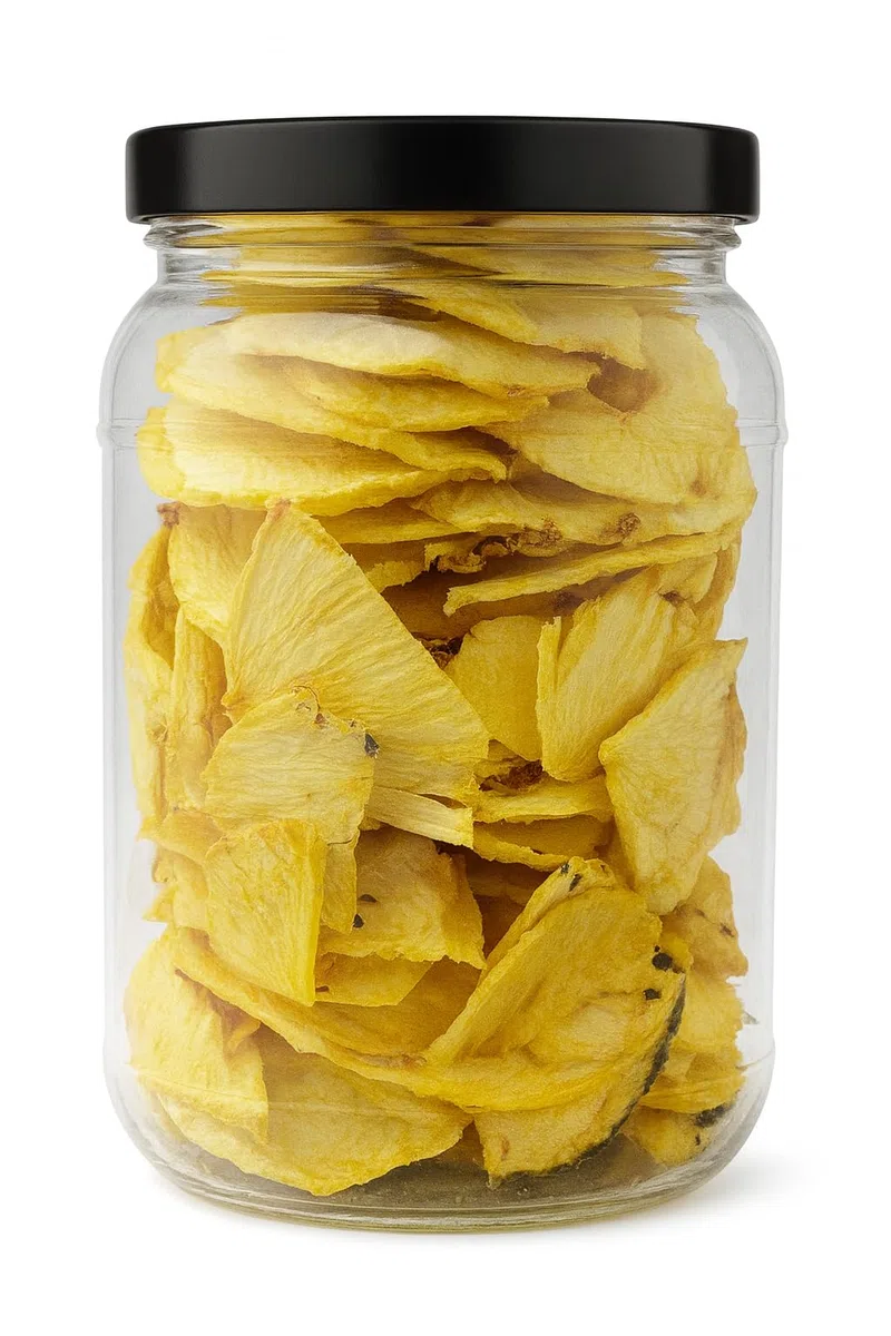 Piña Deshidratada Crujiente 120g | Snack Saludable Sin Azúcar Añadido | 100% Natural, Sin Aditivos | Fruta Liofilizada en Trozos | Vegano y Sin Gluten | Snack de Fruta para Llevar (Piña 120gr)