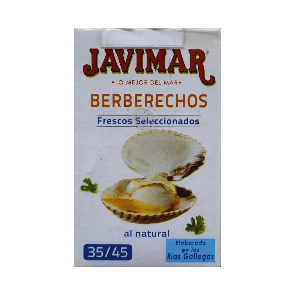 Javimar - Berberechos naturales 35/45 63 g, 9 unidades