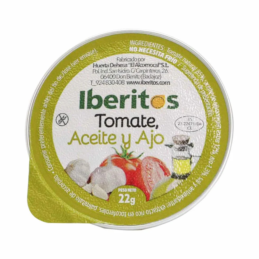 Tomate ajo y aceite en monodosis Iberitos - 45 unidades x 22 gr