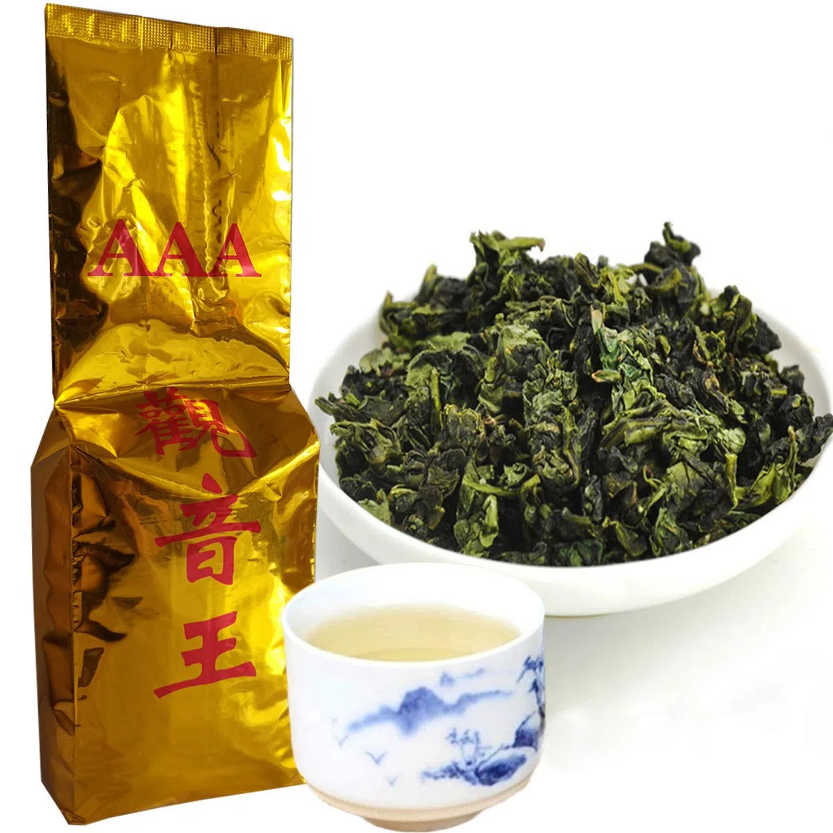 Té verde de Oolong de la prima TiKuanYin Té verde Anxi TieGuanYin 250g (0.55LB) Té verde de la comida verde
