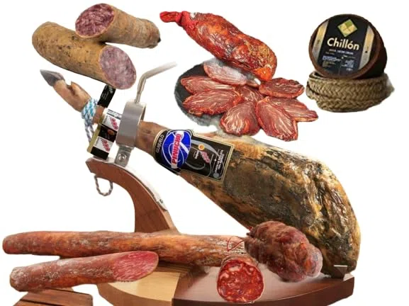 LOTE - CESTA DE NAVIDAD GOURMET PREMIUM Tesoro Gastronómico: Sabores Exquisitos del Lote Ibérico de Bellota.
