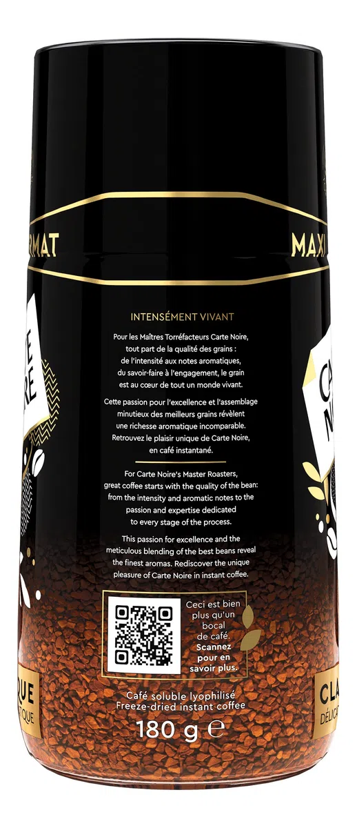 Carte Noire Instant Classic, café instantáneo, tarro de 180 g