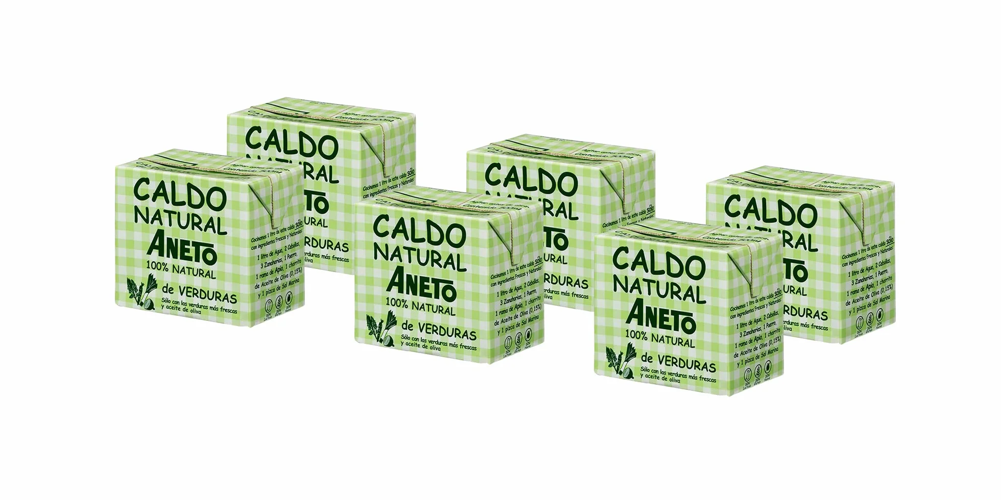 Aneto Caldo de Verduras 0,5 litros Pack 6