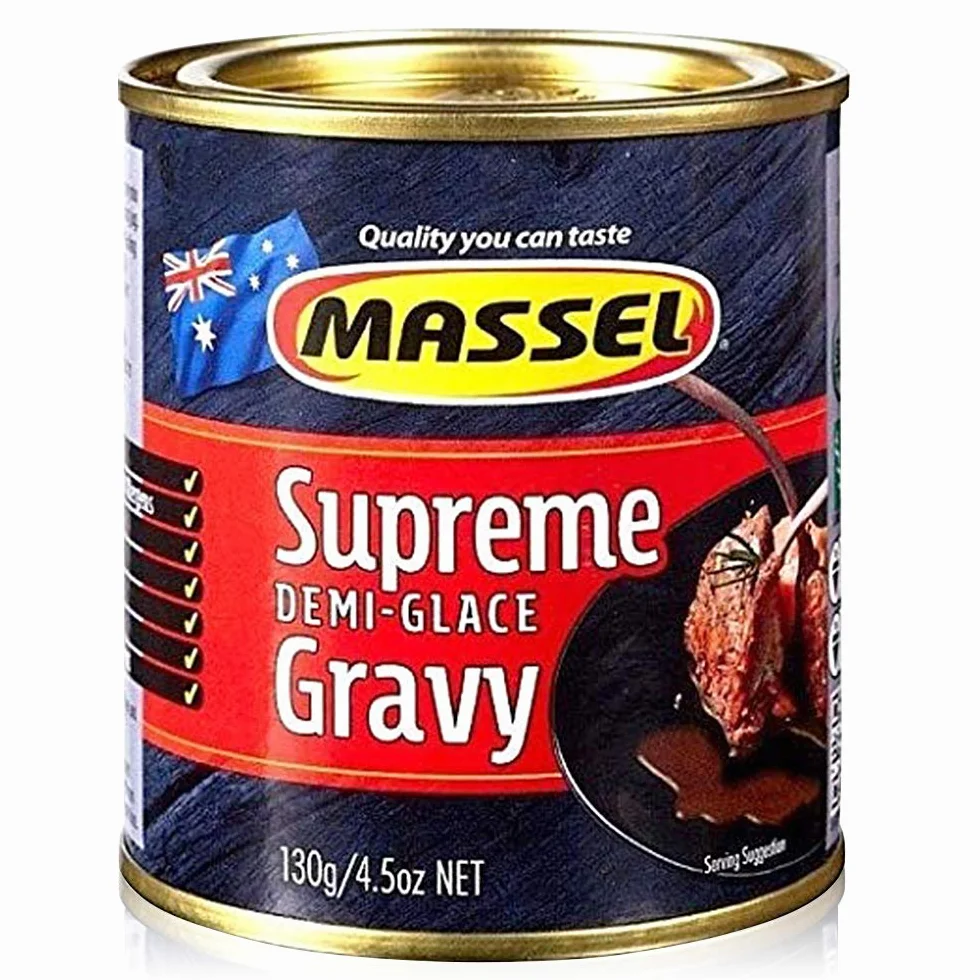 Massel Gravy Powder Demi-Glace Vegano Sin Gluten Kosher 130g Paquete de 6