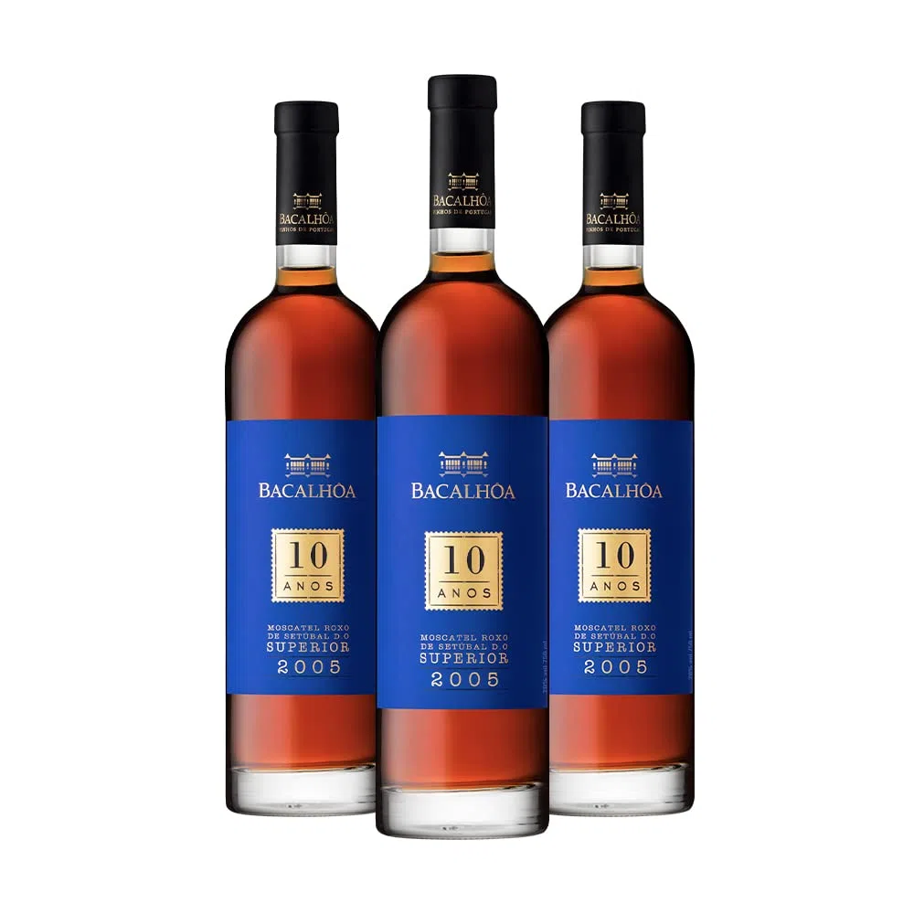 Pack 3 Bacalhôa Moscatel Roxo Superior 10 anos 0,75L