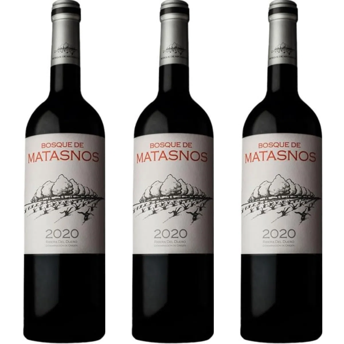 Bosque de Matasnos Etiqueta Blanca es un vino tinto de crianza español con cuerpo, equilibrio y matices frutales, ideal para maridar con carnes y quesos.| 3 botellas