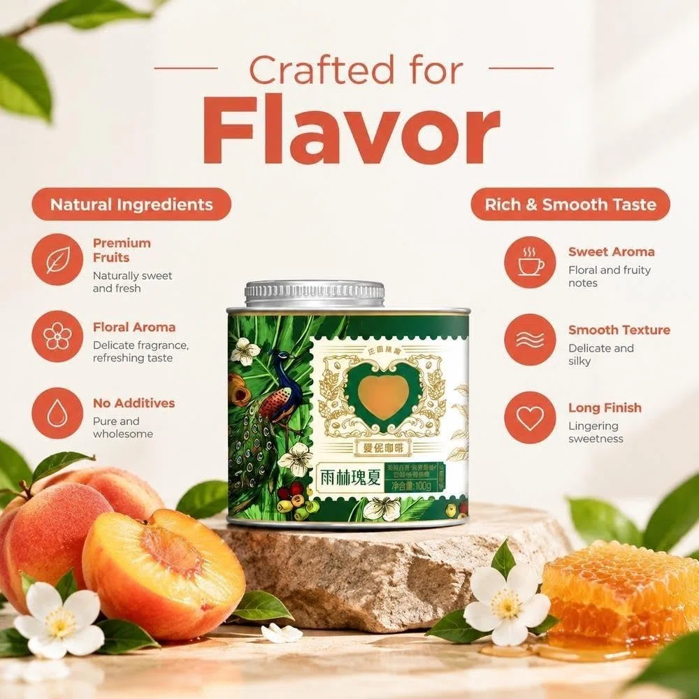 Rainforest Gesha for verter sobre café 100g