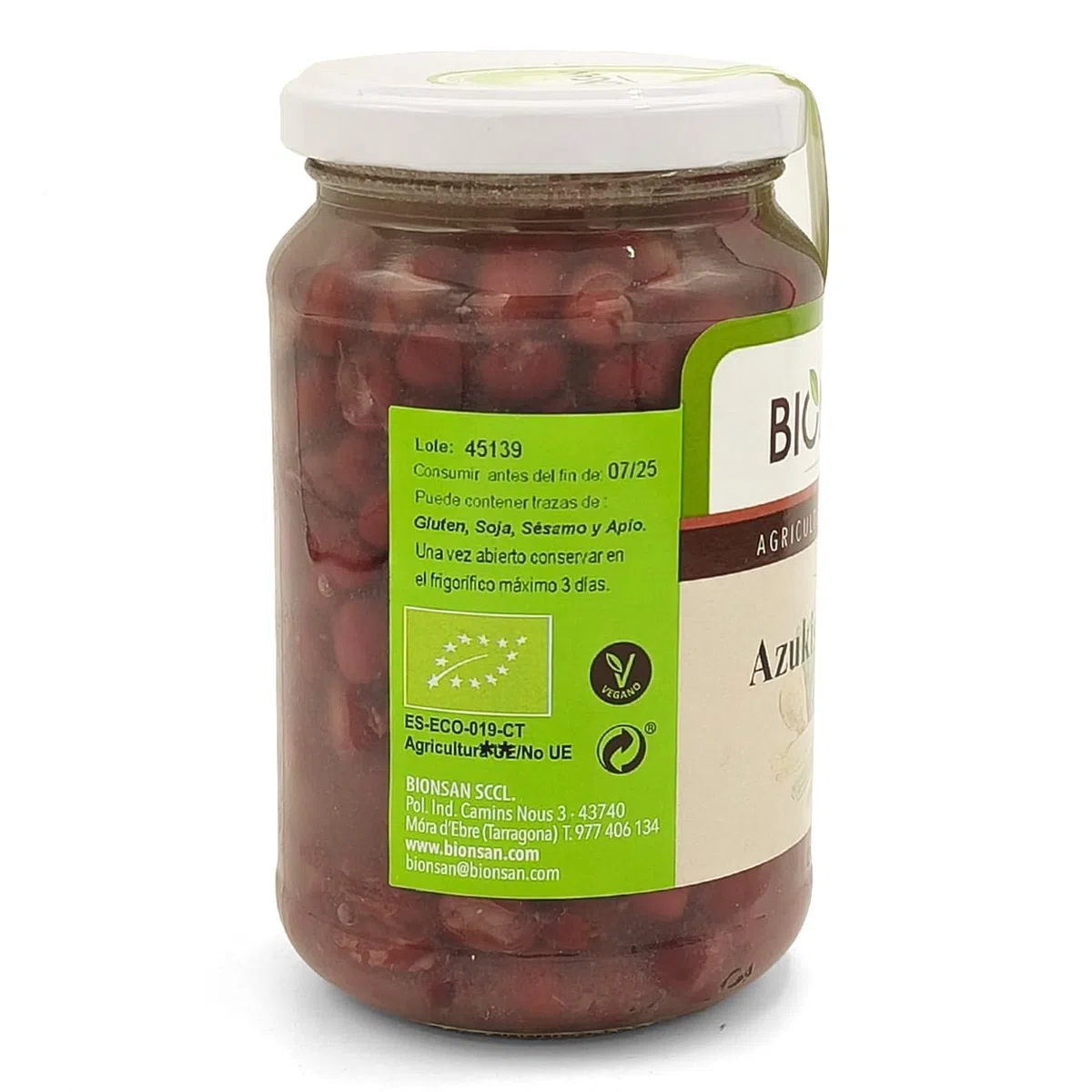 Azukis cocidos ecológicos Bionsan 220 gr | 4 x 220gr