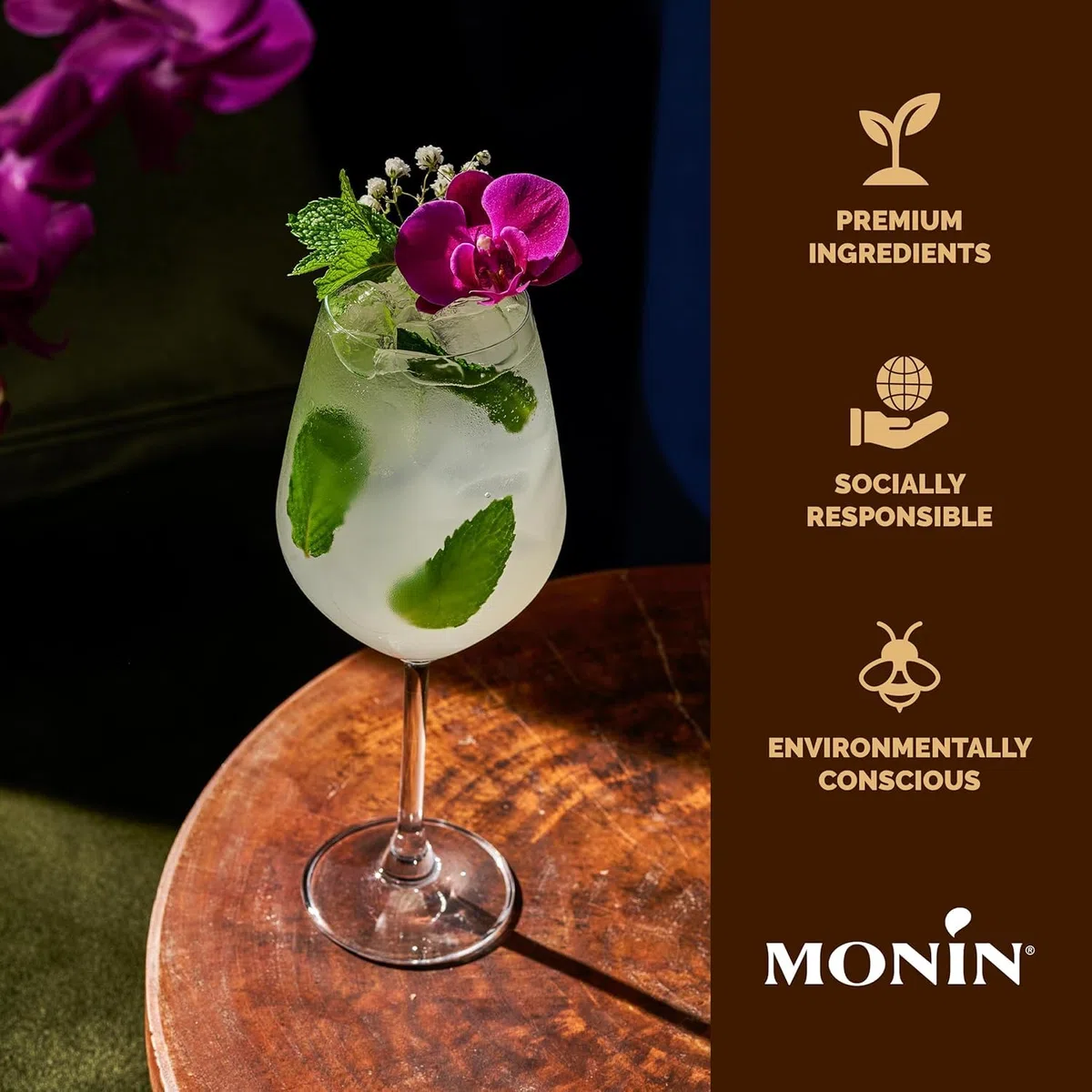 Monin Elderflower Syrup 750ml Bottle
