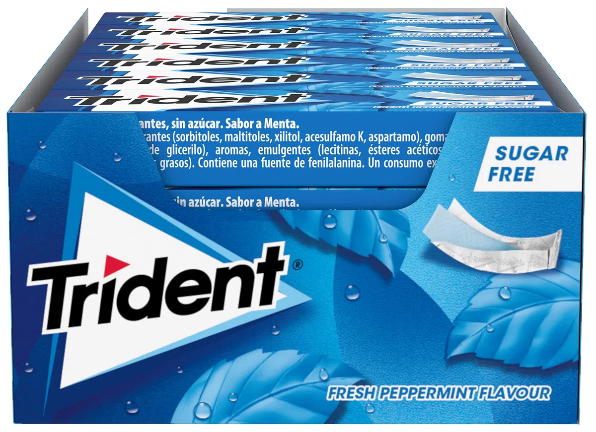 Trident Pack de chicles de menta 324 g
