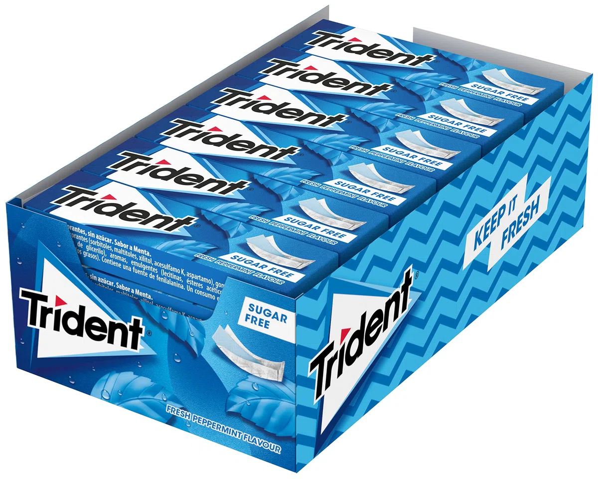 Trident Pack de chicles de menta 324 g