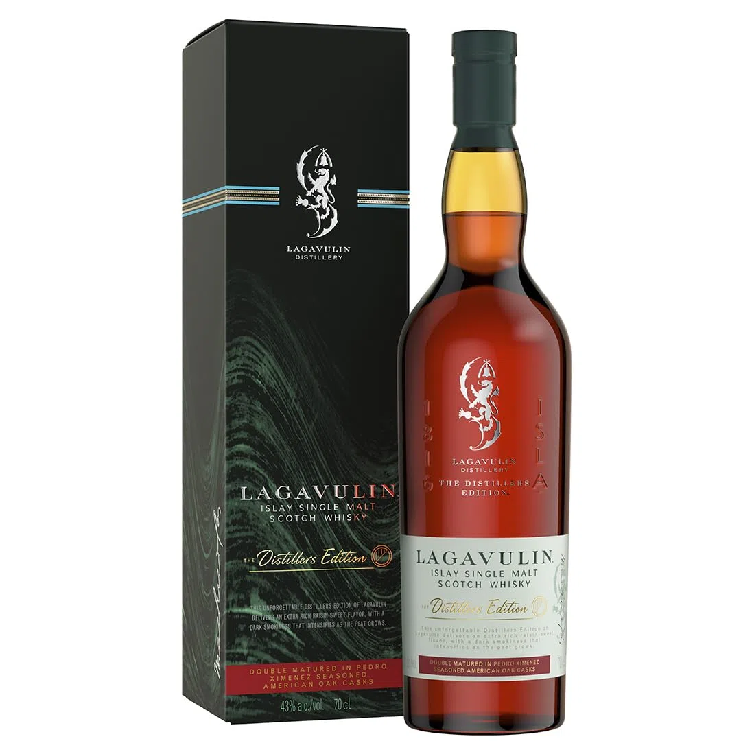 Lagavulin Distillers - Whisky escocés puro de malta