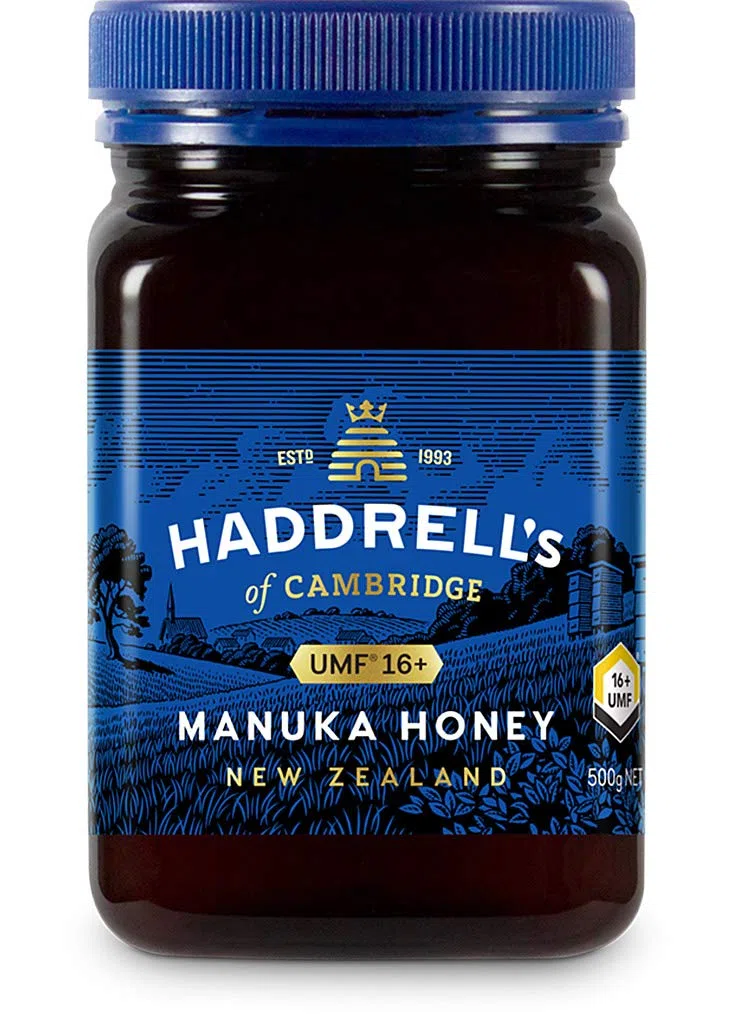 Haddrells of Cambridge Miel de Manuka | UMF 16+ MGO 572+ | Miel de manuka pura premium de Nueva Zelanda | 500g