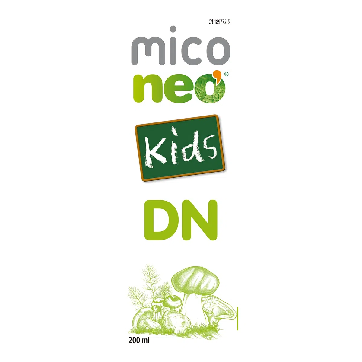 MICO NEO | Jarabe Infantil DN Kids | Favorece el Buen Rendimiento Cognitivo en Niños | Mejora la Concentración | A Base de Hongos, Plantas y Vitaminas Naturales