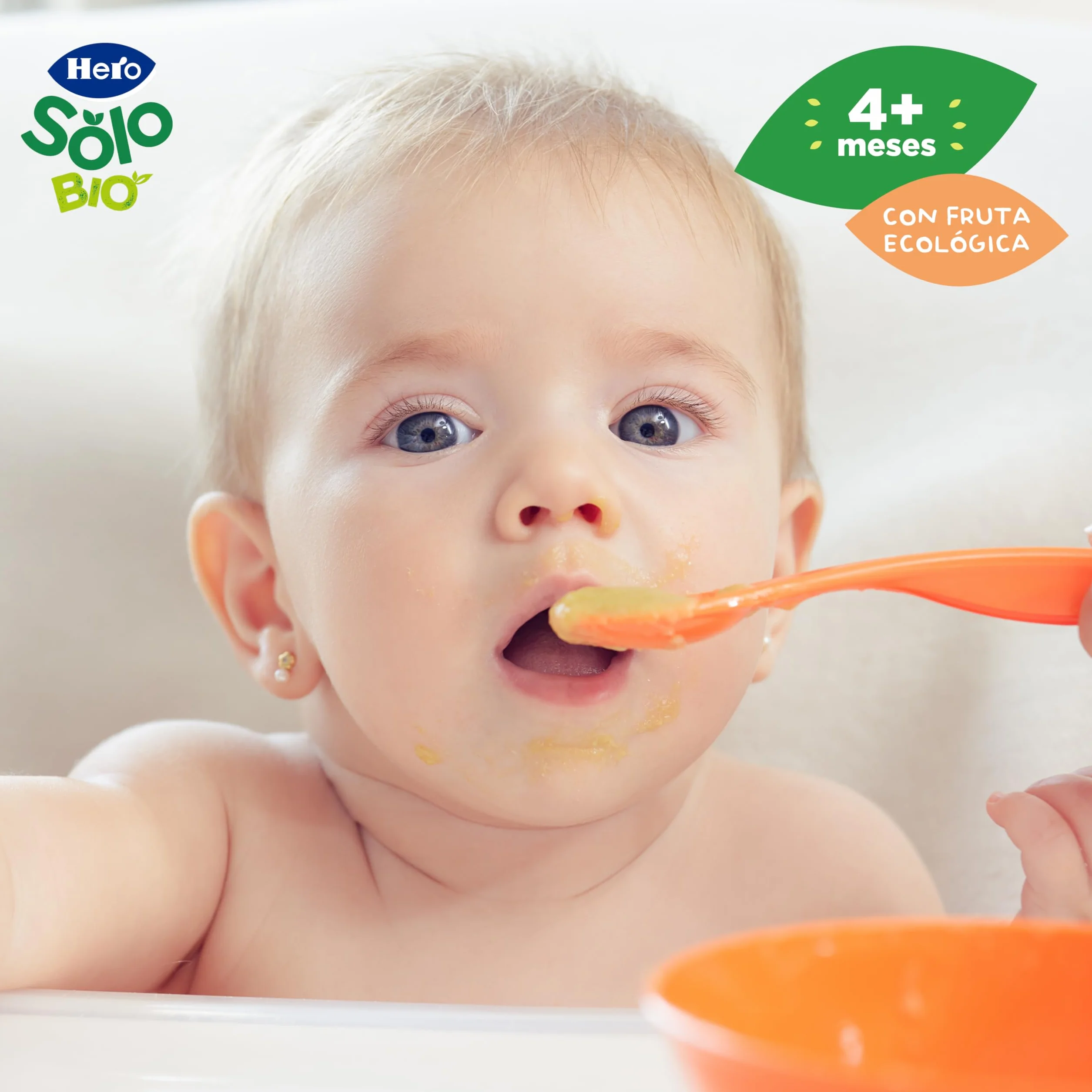 Hero Solo Bio Tarritos de Pera y Manzana 100% Ecológico - Pack 12 x 120 g