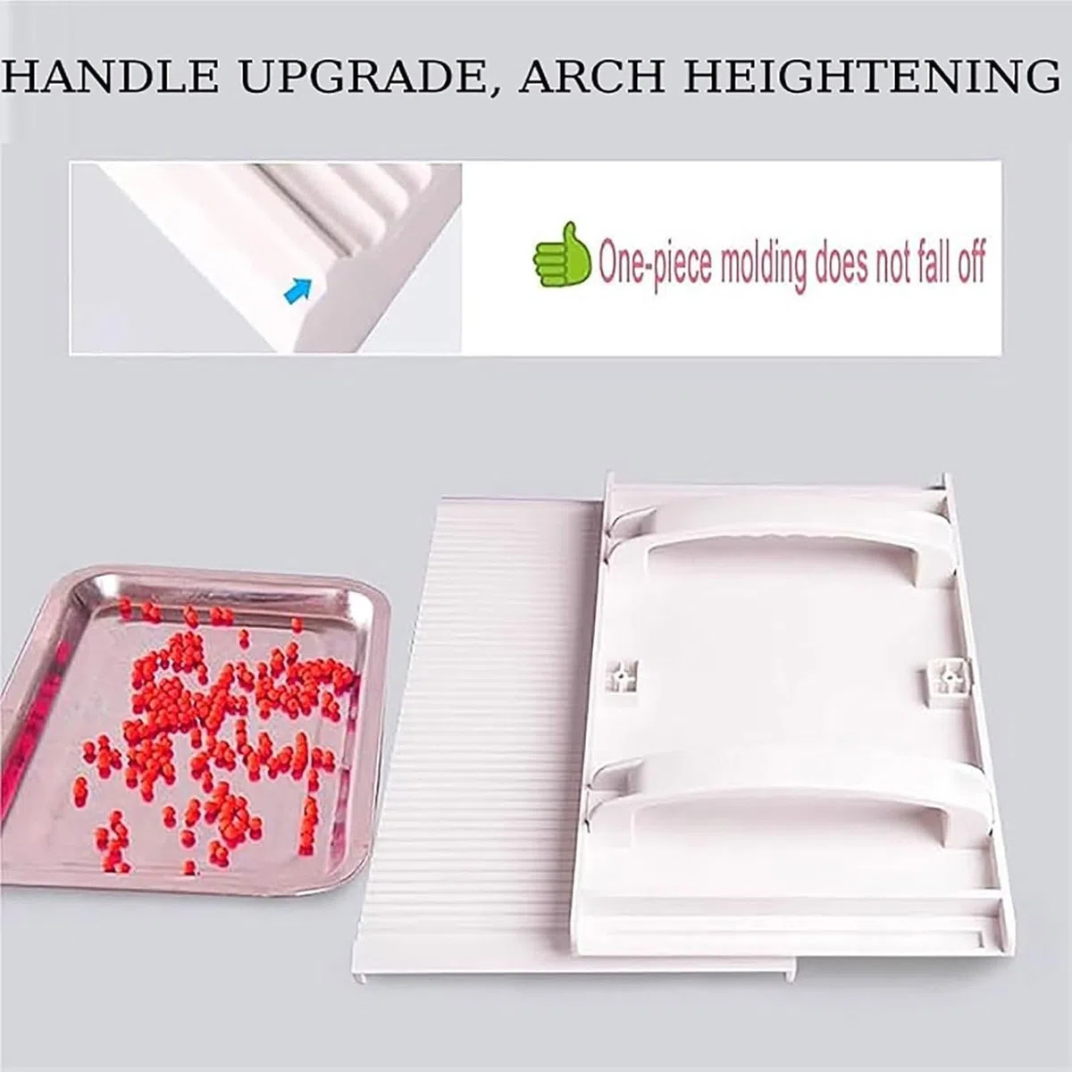 Tapioca - Máquina para hacer perlas, herramientas manuales de bricolaje para perlas de 3 a 12 mm, doble mango con deflector deslizante, ideal para tiendas de té con leche y cocinas domésticas