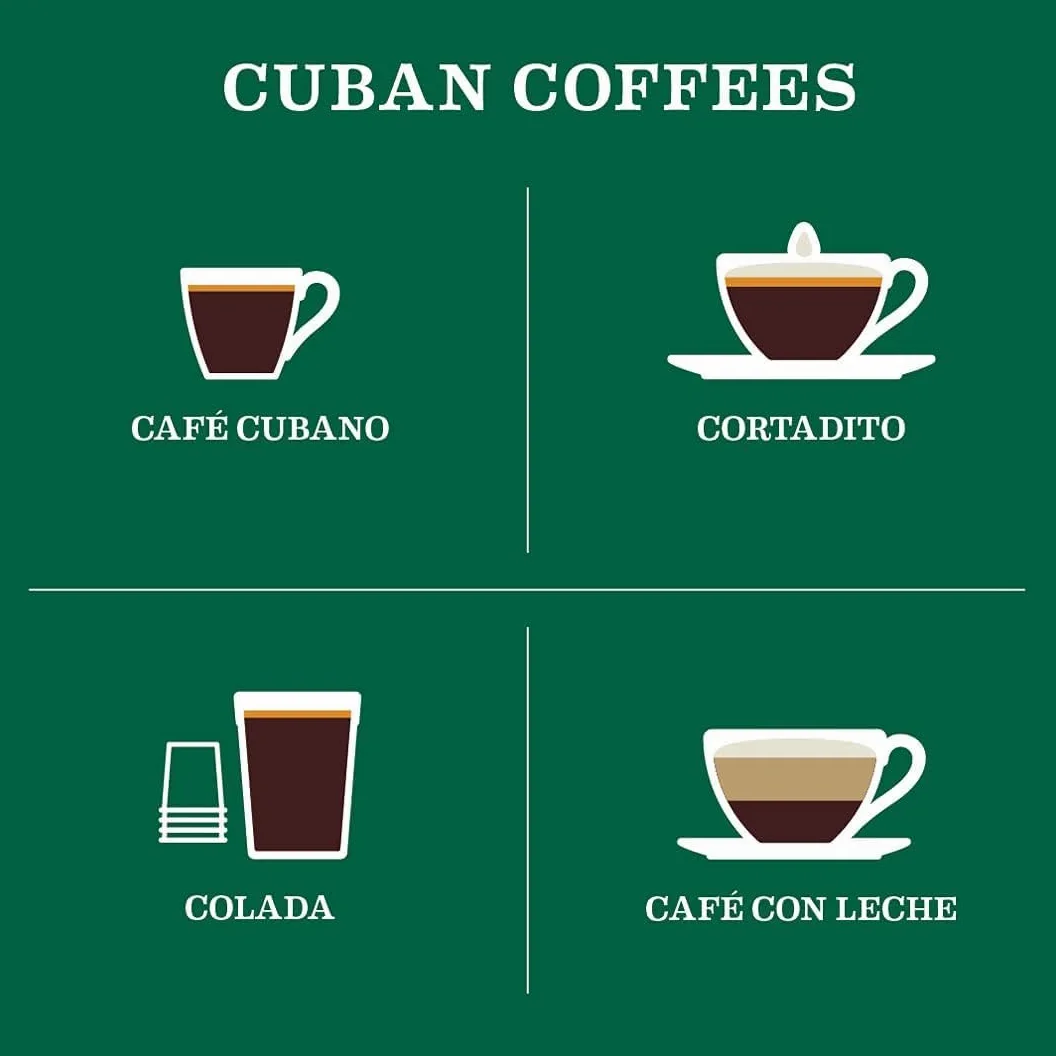 Cafe La Llave Café espresso de grano entero, tostado oscuro premium, bolsas de 32 onzas (paquete de 2), rica mezcla de estilo cubano