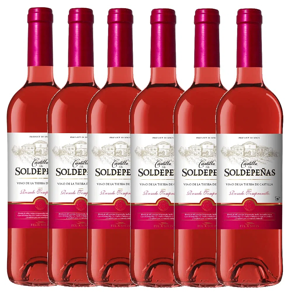 Castillo Soldepeñas Rosado V.T.C. rosca - 6 botellas x 750ml - Total:4500ml