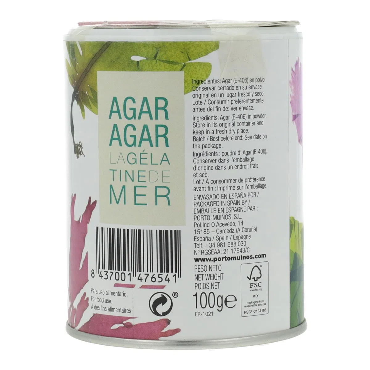 Porto Muiños Agar en Polvo - 200 gr