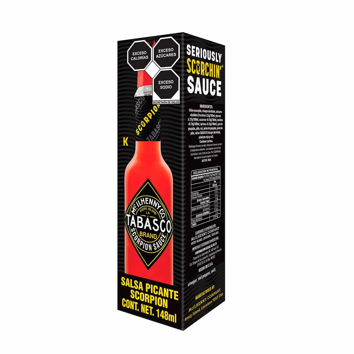 Salsa Picante Extra Fuerte TABASCO Scorpion Pepper Sauce 148 ml