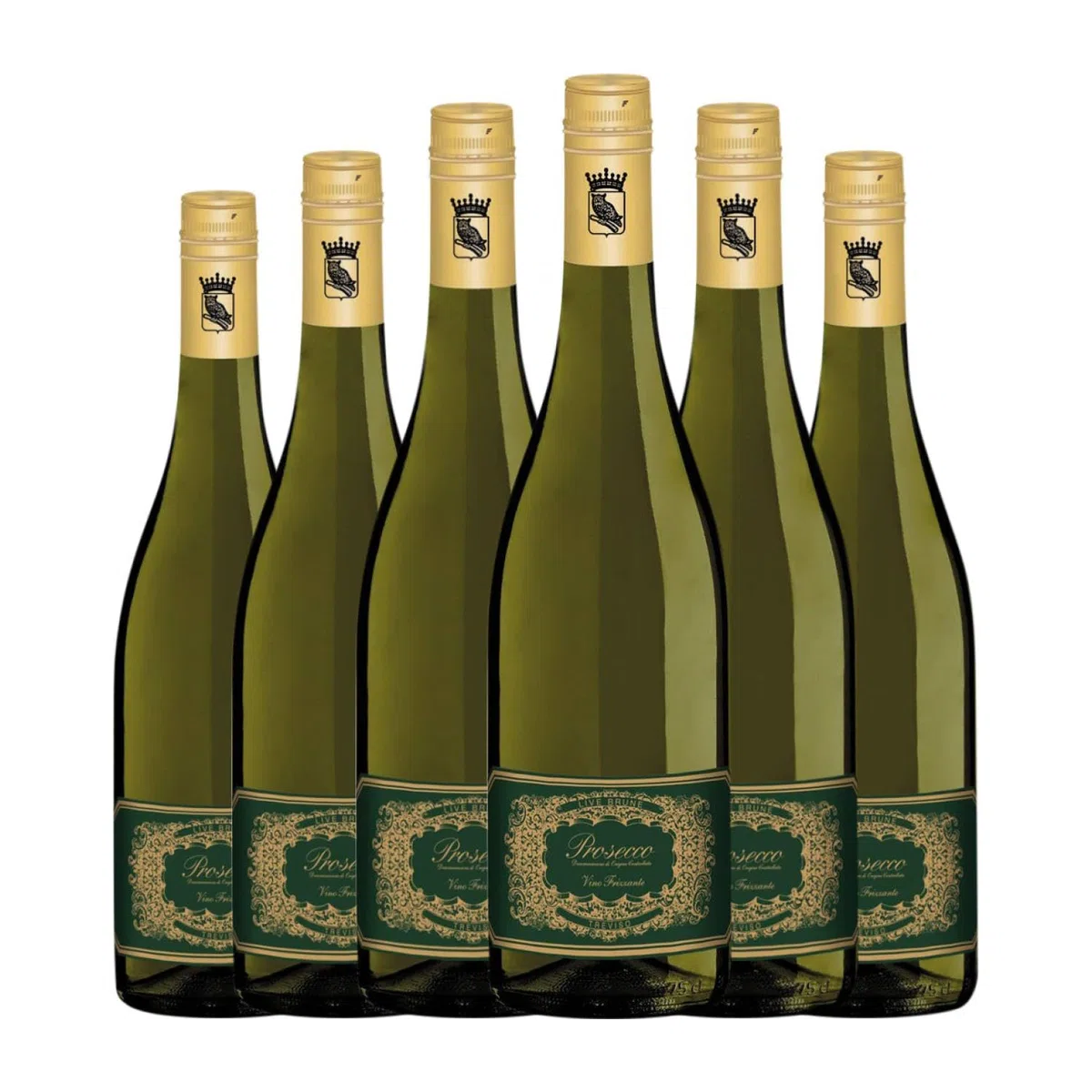 Beniamino Maschio Live Brune Frizzante Glera Brut Prosecco 75 cl Espumoso blanco (Caja de 6 Botellas de 75 cl)