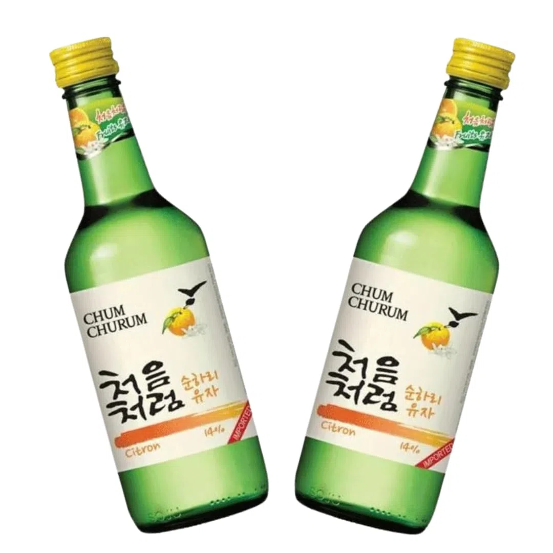 Chum Churum - Soju Coreano - 350ml - 16,5% (Pack de 2 uds.) (Yuzu)