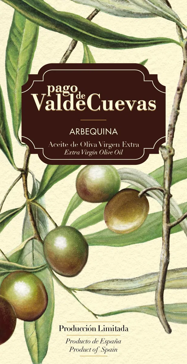 Pago de Valdecuevas – Aceite de Oliva Virgen Extra Arbequina 100% (750 ml) – AOVE Premium de Cosecha Temprana y Extracción en Frío – Perfil afrutado, suave y equilibrado