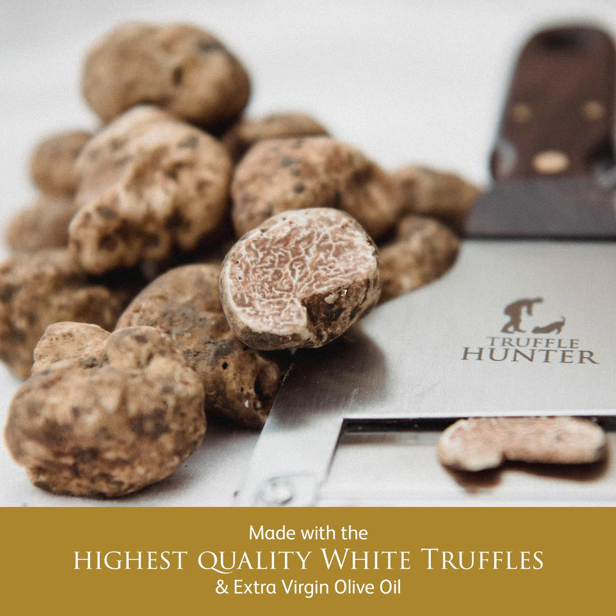 TruffleHunter – Aceite de Trufa Blanca – Aceite de Oliva Virgen Extra para Cocinar y Sazonar – 100 ml