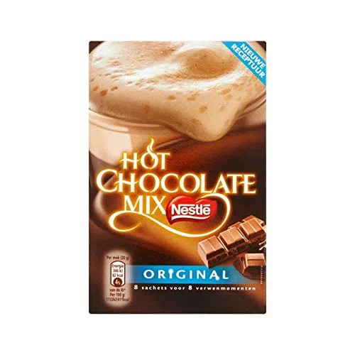 Bebida instantánea de chocolate | Nestlé | Mezcla De Chocolate Caliente Original 8 Stuks | Peso Total 160 grams
